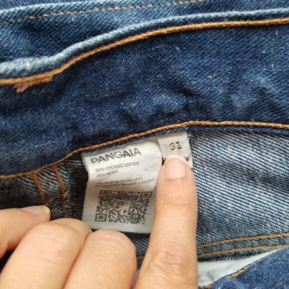 NWT Pangaia Wide Leg High Waist Mid-Wash Jeans Size 31 - Picture 8 of 14